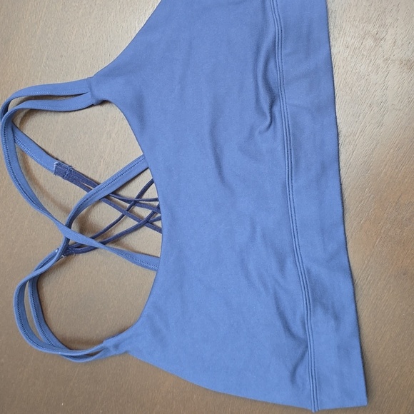 FREELY Women's XL Blue Strappy Sports Bra - Picture 2 of 3